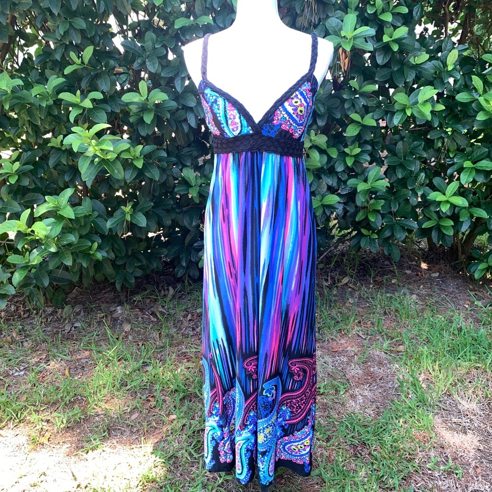 Catch My I colorful maxi summer dress - Medium